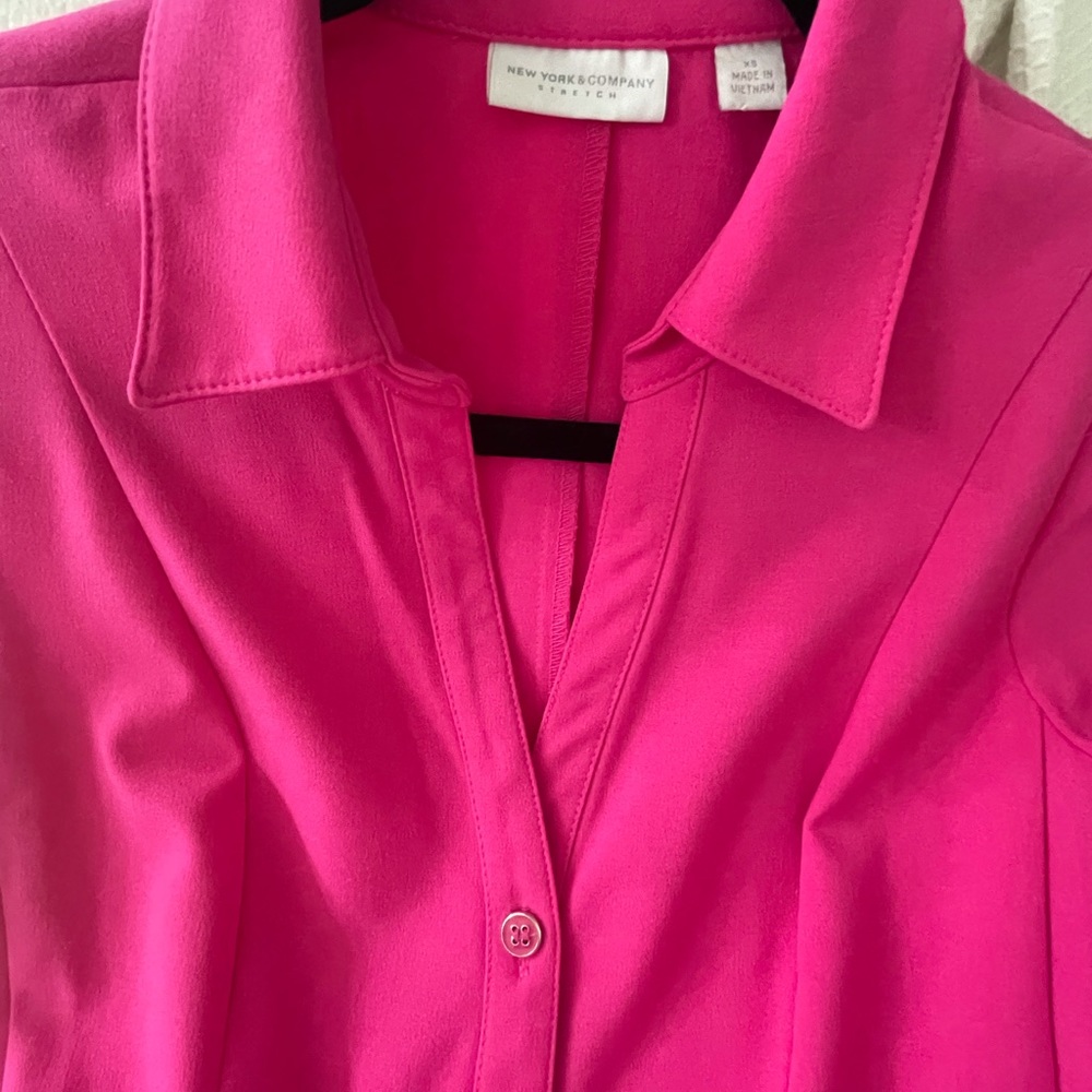 Pink short like sleeve dress